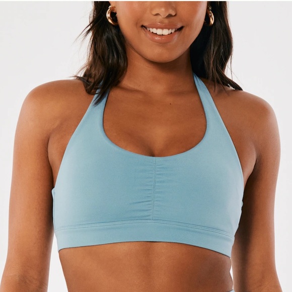 NWT Gilly Hicks Go Recharge Cinched Halter Sports Bra - Picture 2 of 7